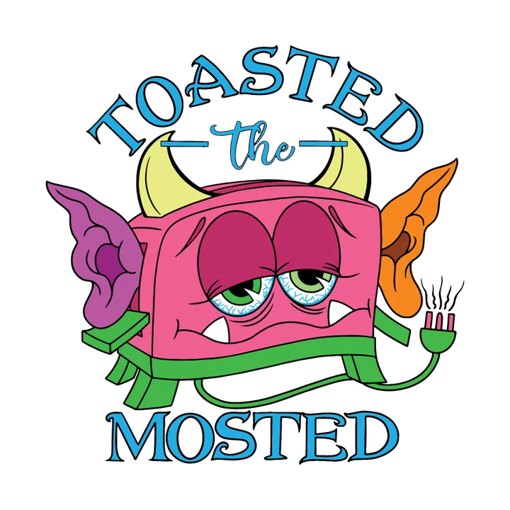 The Toasted The Mosted toaster monster logo